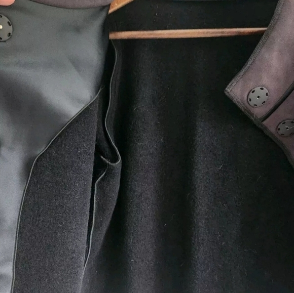 Giorgia Armani Made Italy Brown Jacket Wool Blend Snap Front Women Size 40 US 4 - Picture 6 of 9